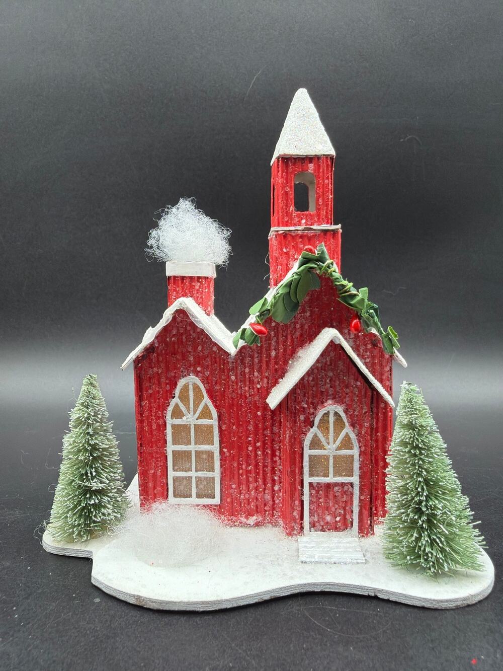 Target Wondershop 2022 Lit Christmas White House Glitter Bottle Brush Trees LED